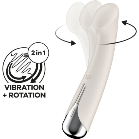SATISFYER - SPINNING G-SPORT 1 VIBRADOR ROTADOR BEIGE SATISFYER VIBRATOR