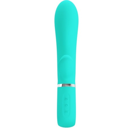 PRETTY LOVE - THOMAS VIBRADOR PUNTO G MULTIFUNCIÓN VERDE AGUA PRETTY LOVE FLIRTATION