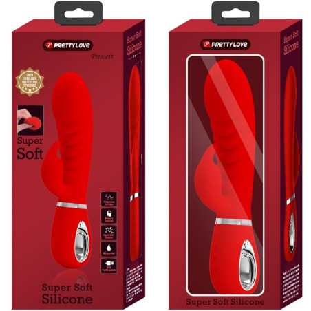 PRETTY LOVE - PRESCOTT VIBRADOR PUNTO G MULTIFUNCIÓN ROJO PRETTY LOVE FLIRTATION