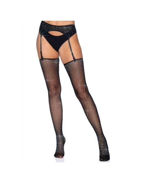 LEG AVENUE - MEDIAS BRILLANTES CON LIGUERO TALLA ÚNICA LEG AVENUE SETS