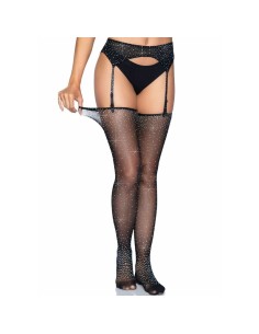 LEG AVENUE - MEDIAS BRILLANTES CON LIGUERO TALLA ÚNICA LEG AVENUE SETS 2