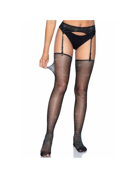 LEG AVENUE - MEDIAS BRILLANTES CON LIGUERO TALLA ÚNICA LEG AVENUE SETS