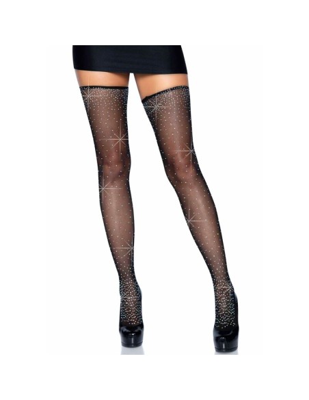 LEG AVENUE - MEDIAS BRILLANTES CON LIGUERO TALLA ÚNICA LEG AVENUE SETS