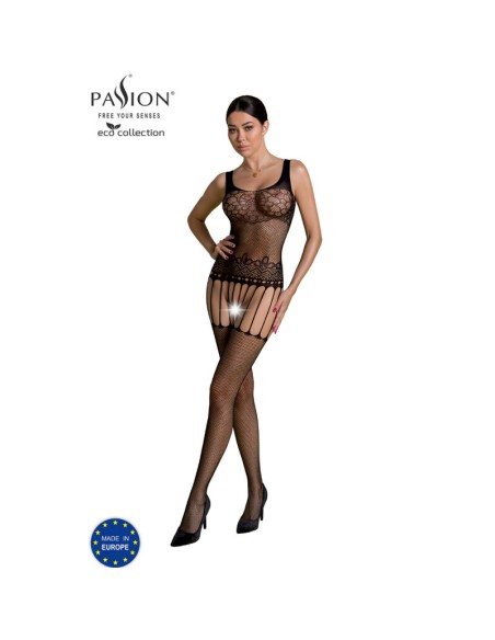 PASSION - ECO COLLECTION BODYSTOCKING ECO BS001 NEGRO PASSION WOMAN BODYSTOCKINGS