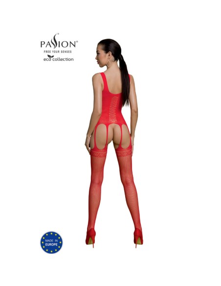 PASSION - ECO COLLECTION BODYSTOCKING ECO BS007 ROJO PASSION WOMAN BODYSTOCKINGS