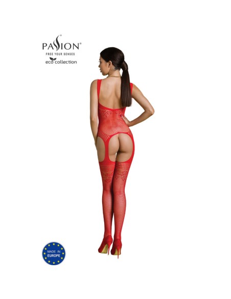 PASSION - ECO COLLECTION BODYSTOCKING ECO BS008 ROJO PASSION WOMAN BODYSTOCKINGS