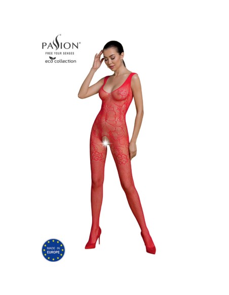 PASSION - ECO COLLECTION BODYSTOCKING ECO BS012 ROJO PASSION WOMAN BODYSTOCKINGS