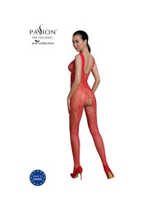 PASSION - ECO COLLECTION BODYSTOCKING ECO BS012 ROJO PASSION WOMAN BODYSTOCKINGS 2