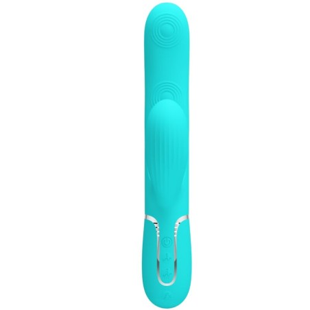 PRETTY LOVE - PERLITA VIBRADOR PUNTO G 3 EN 1 MULTIFUNCIÓN VERDE AGUA PRETTY LOVE FLIRTATION