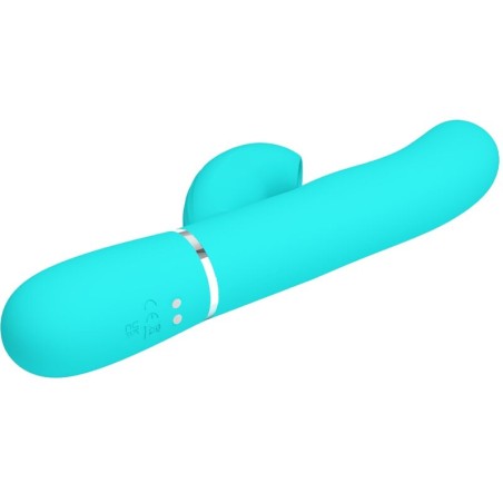 PRETTY LOVE - PERLITA VIBRADOR PUNTO G 3 EN 1 MULTIFUNCIÓN VERDE AGUA PRETTY LOVE FLIRTATION