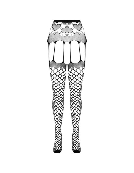 PASSION - ECO COLLECTION BODYSTOCKING ECO S009 BLANCO PASSION WOMAN GARTER & STOCK
