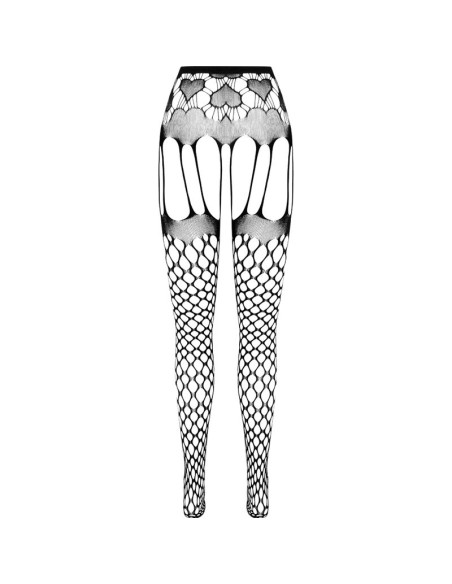 PASSION - ECO COLLECTION BODYSTOCKING ECO S009 BLANCO PASSION WOMAN GARTER & STOCK