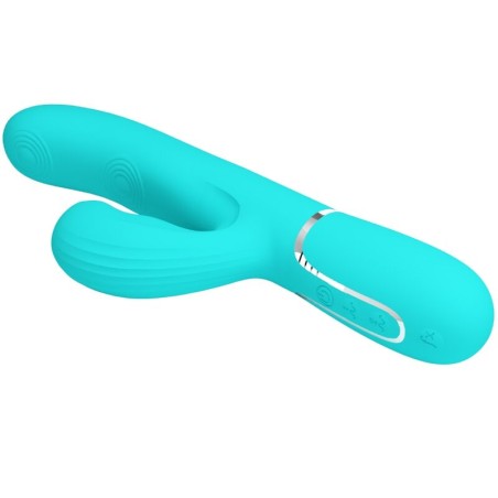 PRETTY LOVE - PERLITA VIBRADOR PUNTO G 3 EN 1 MULTIFUNCIÓN VERDE AGUA PRETTY LOVE FLIRTATION
