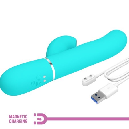 PRETTY LOVE - PERLITA VIBRADOR PUNTO G 3 EN 1 MULTIFUNCIÓN VERDE AGUA PRETTY LOVE FLIRTATION