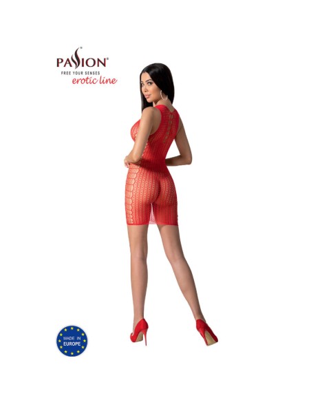 PASSION - BS097 BODYSTOCKING ROJO TALLA ÚNICA PASSION WOMAN BODYSTOCKINGS