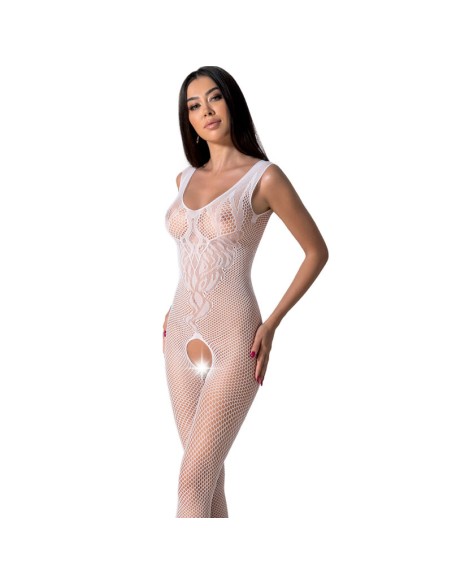 PASSION - BS098 BODYSTOCKING BLANCO TALLA ÚNICA PASSION WOMAN BODYSTOCKINGS