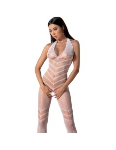 PASSION - BS100 BODYSTOCKING BLANCO TALLA ÚNICA PASSION WOMAN BODYSTOCKINGS