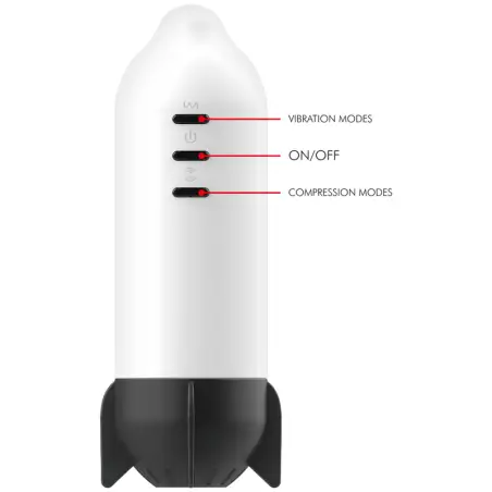 Rocket Masturbador Tecnología Soft Compression y Vibración