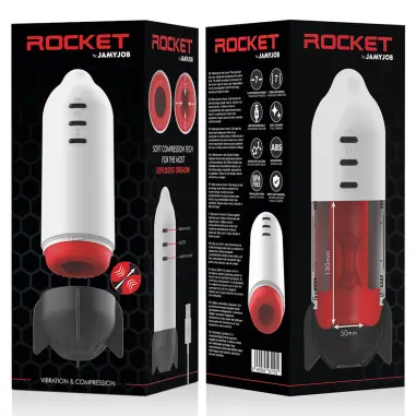 Rocket Masturbador Tecnología Soft Compression y Vibración