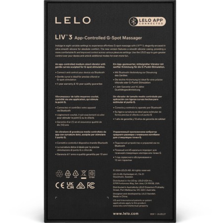 LELO - LIV™ 3 ESTIMULADOR PUNTO G AZUL LELO