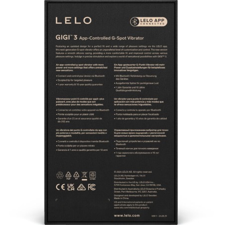 LELO - GIGI™ 3 VIBRADOR PUNTO G VIOLETA LELO