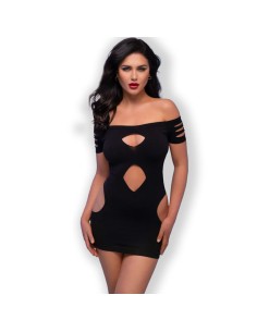 CHILIROSE - CR 4671 VESTIDO NEGRO S/M CHILIROSE DRESSES