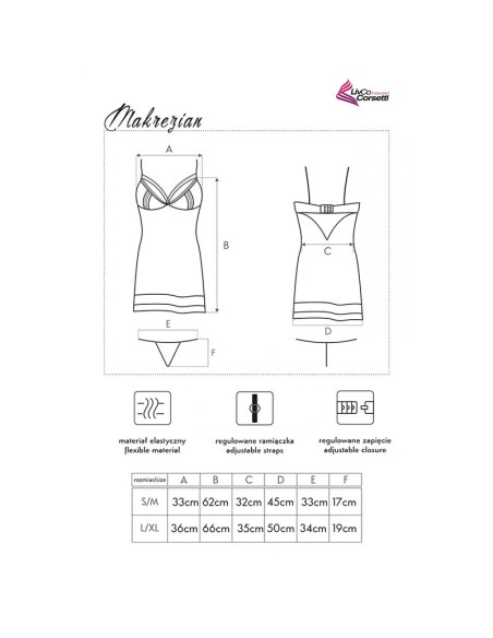 LIVCO CORSETTI FASHION - MAKREZIAN LC 90545 FALDA + PANTY NEGRO L/XL LIVCO CORSETTI SETS