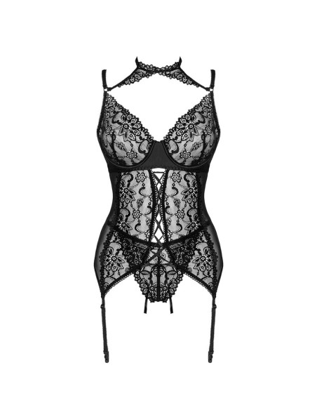 LIVCO CORSETTI FASHION - GIELLANDRA FOR THE SENSES COLLECTION CORSET + PANTY NEGRO L/XL LIVCO CORSETTI SETS