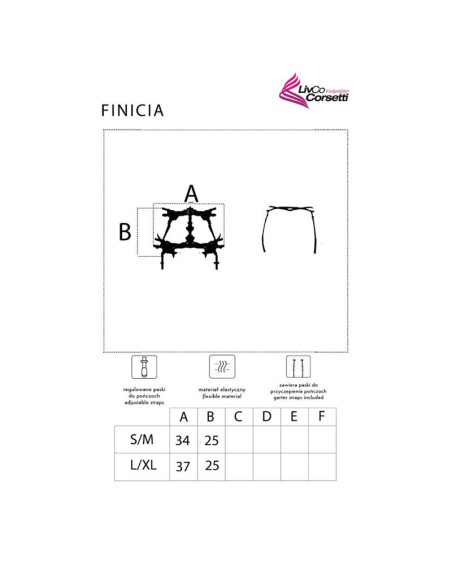 LIVCO CORSETTI FASHION - FINICIA LC90724 LIGUERO NEGRO S/M LIVCO CORSETTI ACCESORIES