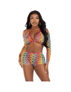 LEG AVENUE - SET TRES PIEZAS MULTICOLOR LEG AVENUE SETS