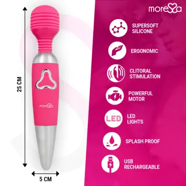 Odilon Wand Potente Motor Mas Dos Cabezales Premium Silicone