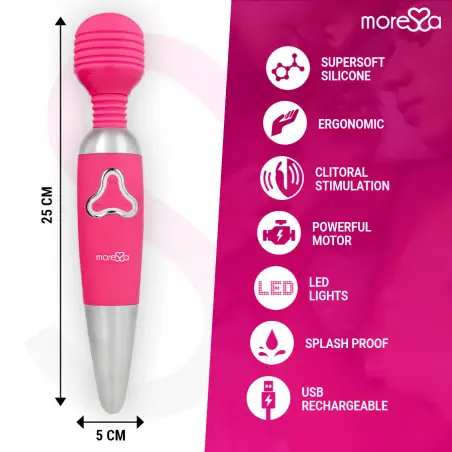 Odilon Wand Potente Motor Mas Dos Cabezales Premium Silicone