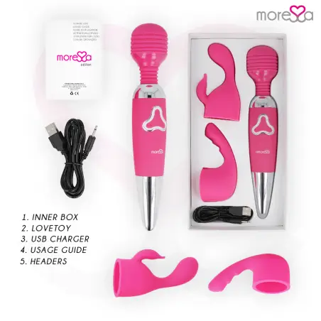 Odilon Wand Potente Motor Mas Dos Cabezales Premium Silicone