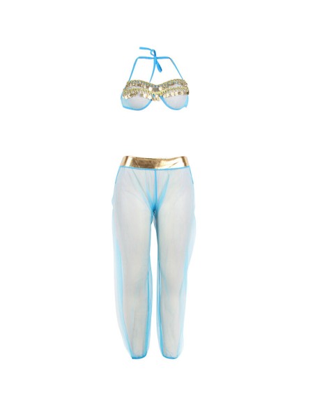 SUBBLIME - SET DE LENCERIA INDIA STYLE AZUL S/M SUBBLIME SETS