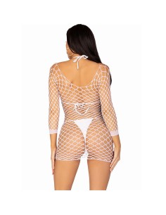 LEG AVENUE - VESTIDO DE REJILLA MANGA LARGA BLANCO TALLA ÚNICA LEG AVENUE DRESSES 2