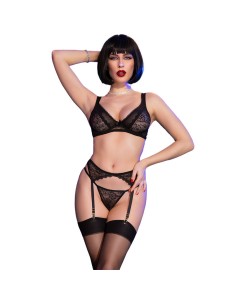 CHILIROSE - CR 4692 SET CUATRO PIEZAS NEGRO XL CHILIROSE SETS