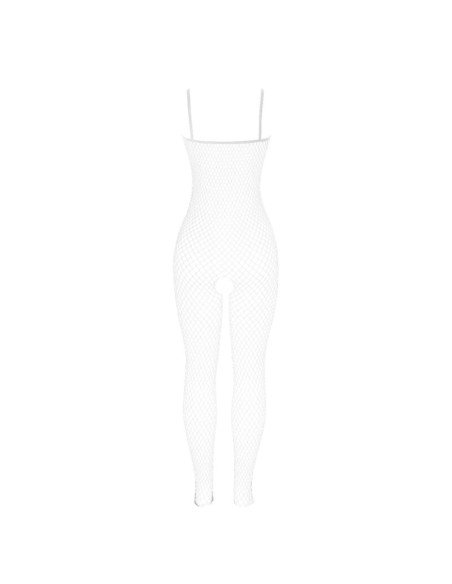 SUBBLIME - 951740 BODYSTOCKING CROTCHLESS DE REJILLA CON LAZOS BLANCO TALLA ÚNICA SUBBLIME BODYSTOCKINGS