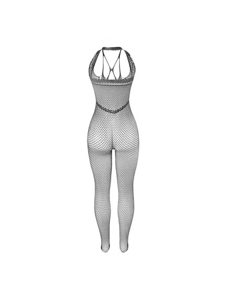 SUBBLIME - 951788 BODYSTOCKING LARGO DE REJILLA TIRANTES EN PECHO Y ESPALDA NEGRO TALLA ÚNICA SUBBLIME BODYSTOCKINGS