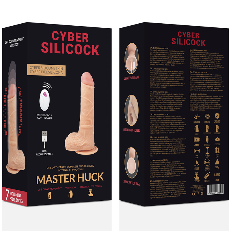 CYBER SILICOCK - REALÍSTICO CONTROL REMOTO MASTER HUCK 20.9 CM -O- 4 CM 