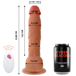CYBER SILICOCK - REALÍSTICO CONTROL REMOTO MASTER BEN 23.88 CM -O- 4.3 CM CYBER SILICOCK 2