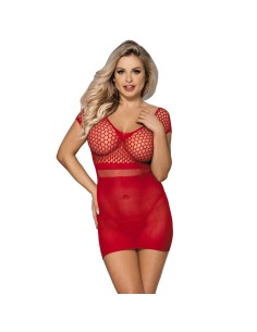 SUBBLIME - 951924 VESTIDO DE REJILLA CROCHÉ CORTO ROJO TALLA ÚNICA SUBBLIME DRESSES