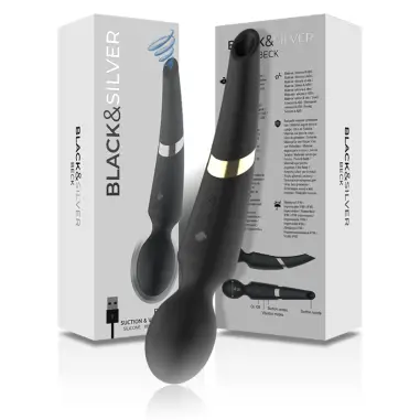 Beck Wand y Succionador 2 en 1 Silicona | Black&silver