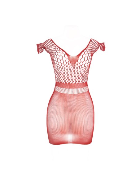 SUBBLIME - 951924 VESTIDO DE REJILLA CROCHÉ CORTO ROJO TALLA ÚNICA SUBBLIME DRESSES
