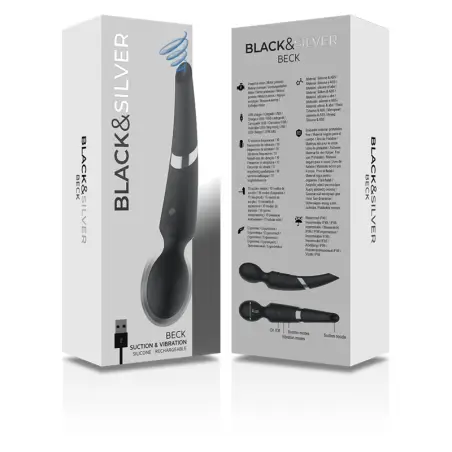 Beck Wand y Succionador 2 en 1 Silicona | Black&silver