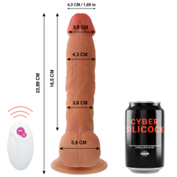 CYBER SILICOCK - REALÍSTICO CONTROL REMOTO MR JOHN 23.88 CM -O- 4.3 CM CYBER SILICOCK 2