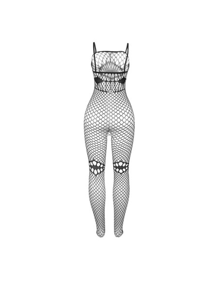 SUBBLIME - 952112 BODYSTOCKING DE REJILLA CON DETALLE EN PECHO Y VIENTRE NEGRO TALLA ÚNICA SUBBLIME BODYSTOCKINGS