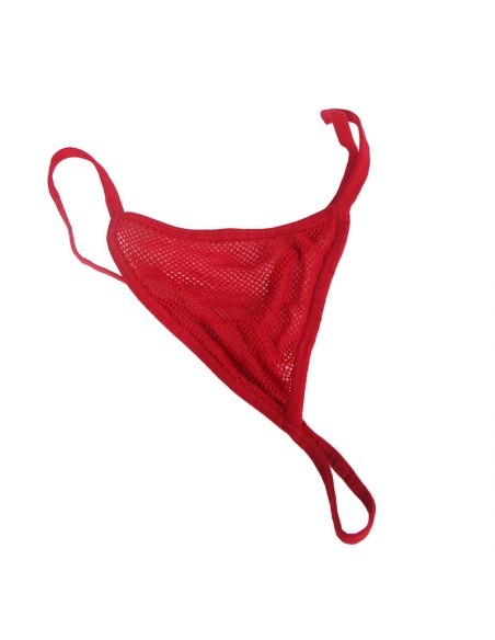 SUBBLIME - 952181 BODYSTOCKING DE REJILLA CON GUANTES Y DIAMANTES ROJO TALLA ÚNICA SUBBLIME BODYSTOCKINGS