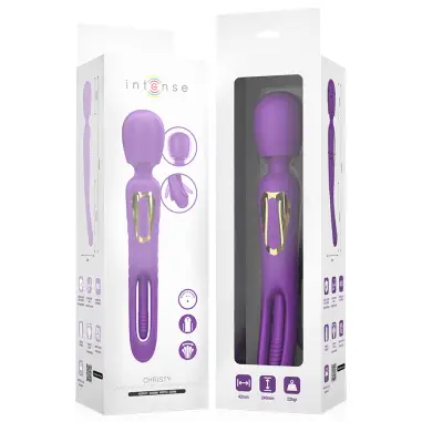 Christy Vibrador Wand con Lengua Giratoria | Intense