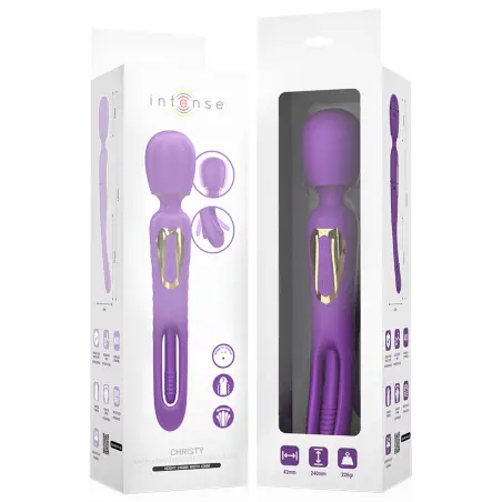 Christy Vibrador Wand con Lengua Giratoria | Intense