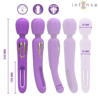 Christy Vibrador Wand con Lengua Giratoria | Intense